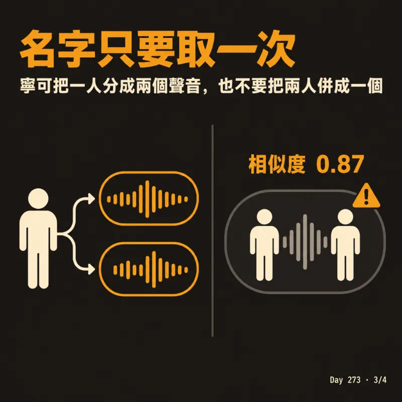 聲紋：名字只要取一次