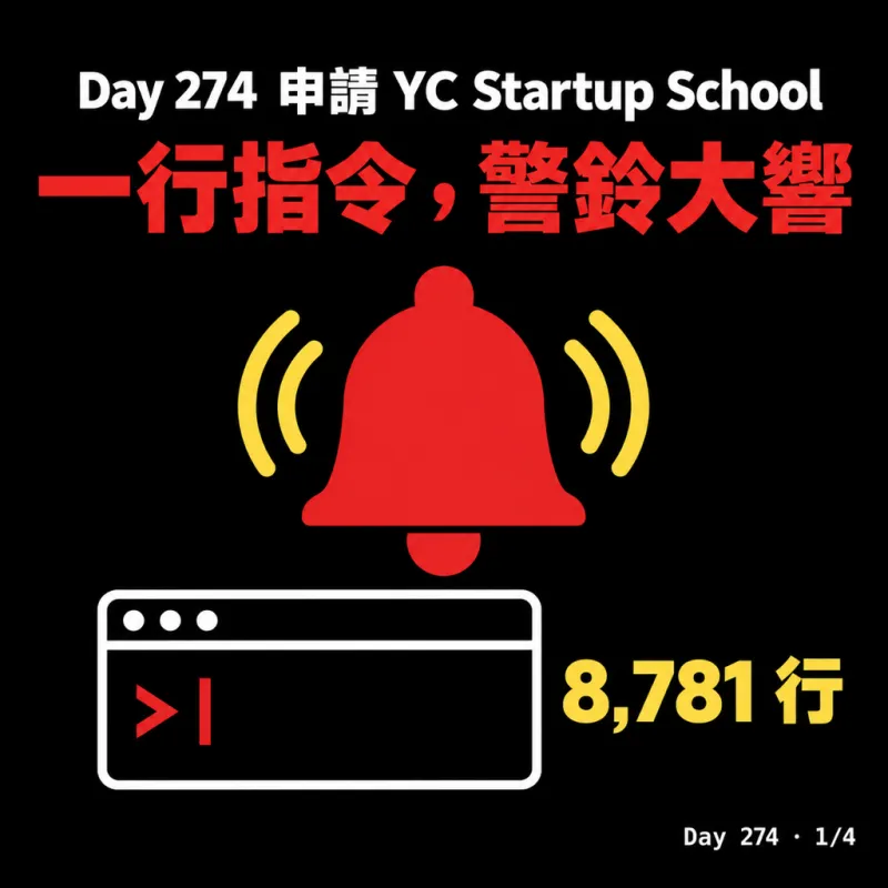一行指令，警鈴大響：8,781 行