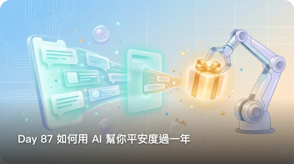Day 87 如何用 AI 幫你平安度過一年